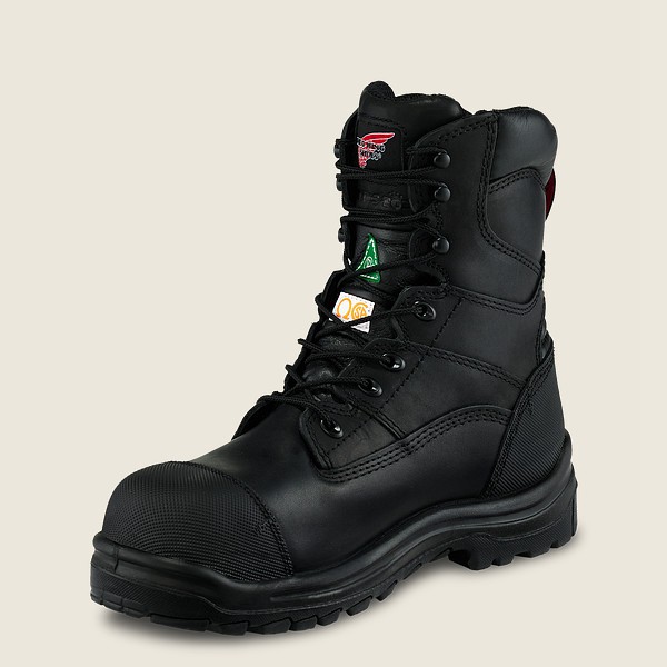 Botas de Seguridad Red Wing Hombre Negros - King Toe® - 8-Inch Waterproof Csa Toe - 152-YJORBD